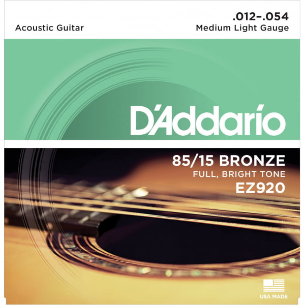 Encordoamento D'addario EZ920 violão aço .012